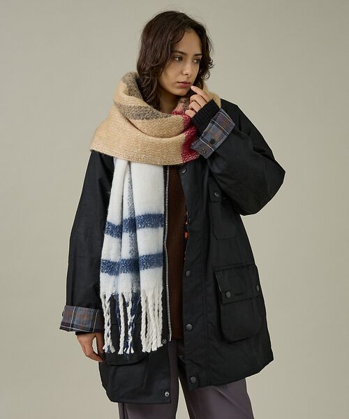 ABAHOUSE / アバハウス マフラー・ショール・スヌード・ストール | 【Barbour / バブアー】SCARF / 大判ロングマフラー/ユニセックス | 詳細10