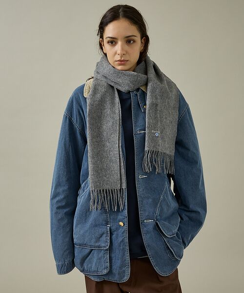 ABAHOUSE / アバハウス マフラー・ショール・スヌード・ストール | 【BARBOUR / バブアー】PLAIN LAMBSWOOL SCARF / | 詳細1
