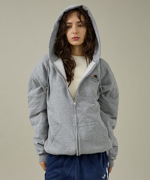 ABAHOUSE / アバハウス パーカー | 【FRUIT OF THE LOOM】PRINTZIP HOODIE1/ワンポイ | 詳細1