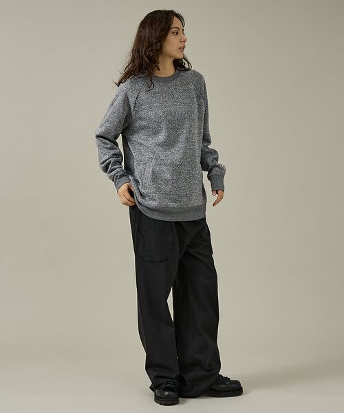 ABAHOUSE / アバハウス スウェット | 【JEMORGAN /ジェーイーモーガン】ニットフリースクルーネックトレーナー/ | 詳細2