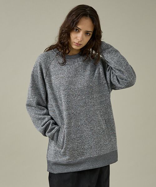 ABAHOUSE/アバハウス 【JEMORGAN /ジェーイーモーガン】ニットフリースクルーネックトレーナー/ グレー M ABAHOUSE/アバハウス 【JEMORGAN /ジェーイーモーガン】ニットフリースクルーネックトレーナー/ グレー M