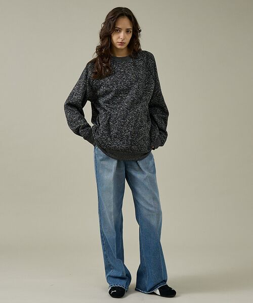 ABAHOUSE / アバハウス スウェット | 【JEMORGAN /ジェーイーモーガン】ニットフリースクルーネックトレーナー/ | 詳細10