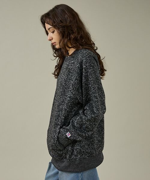 ABAHOUSE/アバハウス 【JEMORGAN /ジェーイーモーガン】ニットフリースクルーネックトレーナー/ チャコールグレー XL ABAHOUSE/アバハウス 【JEMORGAN /ジェーイーモーガン】ニットフリースクルーネックトレーナー/ チャコールグレー XL