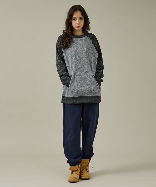 ABAHOUSE / アバハウス スウェット | 【JEMORGAN /ジェーイーモーガン】ニットフリースクルーネックトレーナー/ | 詳細13
