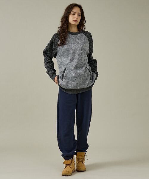 ABAHOUSE / アバハウス スウェット | 【JEMORGAN /ジェーイーモーガン】ニットフリースクルーネックトレーナー/ | 詳細14