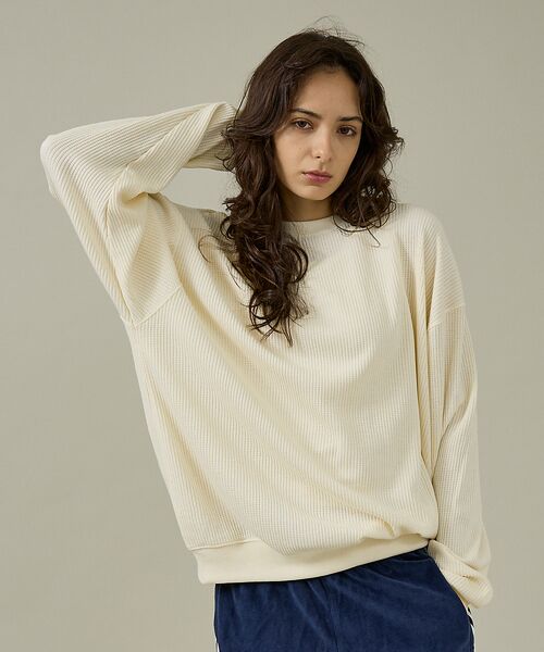 ABAHOUSE/アバハウス 【SEABEES / シービス】pigment thermal / ピグメント アイボリー L ABAHOUSE/アバハウス 【SEABEES / シービス】pigment thermal / ピグメント アイボリー L