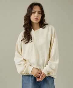 ABAHOUSE / アバハウス Tシャツ | 【SEABEES / シービス】HENRY NECK PIGMENT THERM