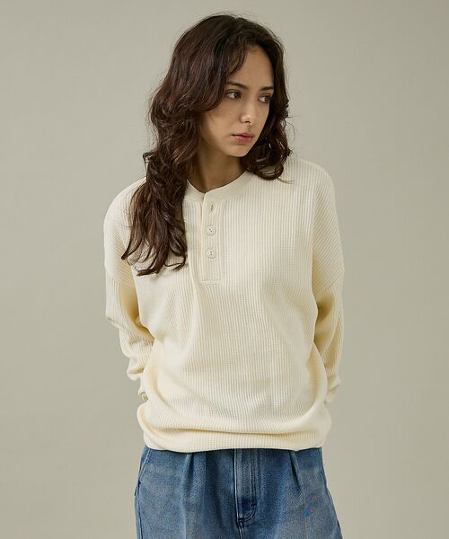 ABAHOUSE / アバハウス Tシャツ | 【SEABEES / シービス】HENRY NECK PIGMENT THERM | 詳細3