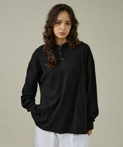 ABAHOUSE / アバハウス Tシャツ | 【SEABEES / シービス】HENRY NECK PIGMENT THERM | 詳細7