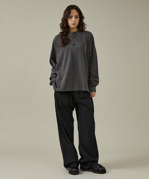 ABAHOUSE / アバハウス Tシャツ | 【SEABEES / シービス】HENRY NECK PIGMENT THERM | 詳細12