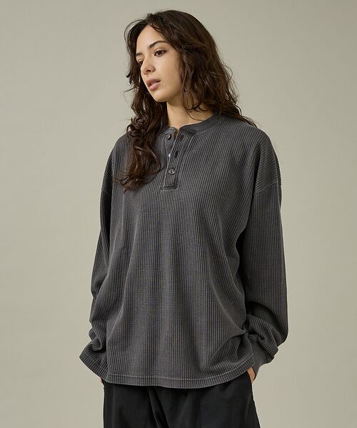 ABAHOUSE / アバハウス Tシャツ | 【SEABEES / シービス】HENRY NECK PIGMENT THERM | 詳細14