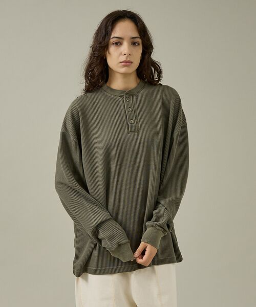 ABAHOUSE / アバハウス Tシャツ | 【SEABEES / シービス】HENRY NECK PIGMENT THERM | 詳細22