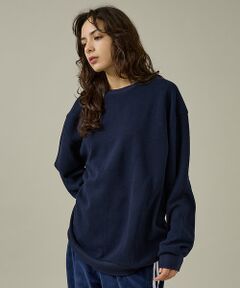 ABAHOUSE / アバハウス ニット・セーター | 【SEABEES / シービス】KNIT & SEWN CREW NECK L/