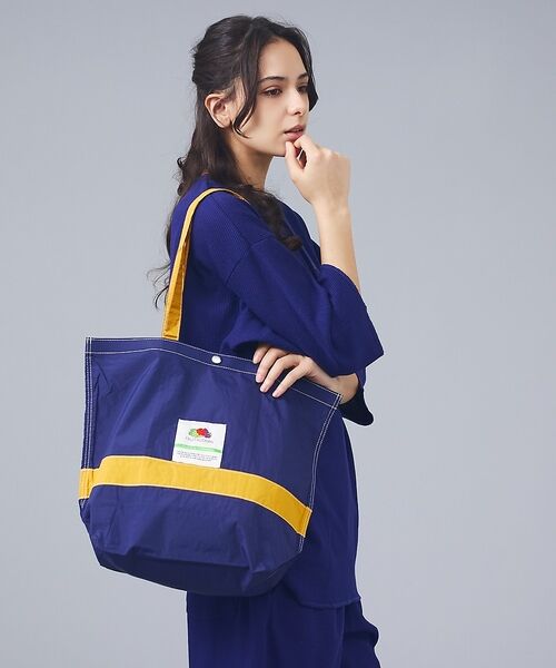 ABAHOUSE / アバハウス トートバッグ | 【FRUIT OF THE LOOM/フルーツ オブ ザ ルーム】 NYLON（ネイビー）