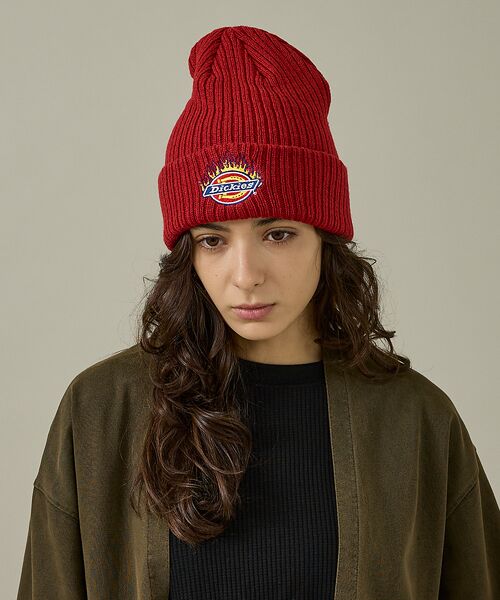ABAHOUSE / アバハウス ハット | 【Dickies / ディッキーズ】EX FIRE LOGO KNIT WATC | 詳細1