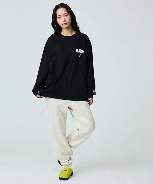 ABAHOUSE / アバハウス Tシャツ | 【YOIDORE / ヨイドレ】KAMINARISAMA / 雷様 刺繍ロングT | 詳細9