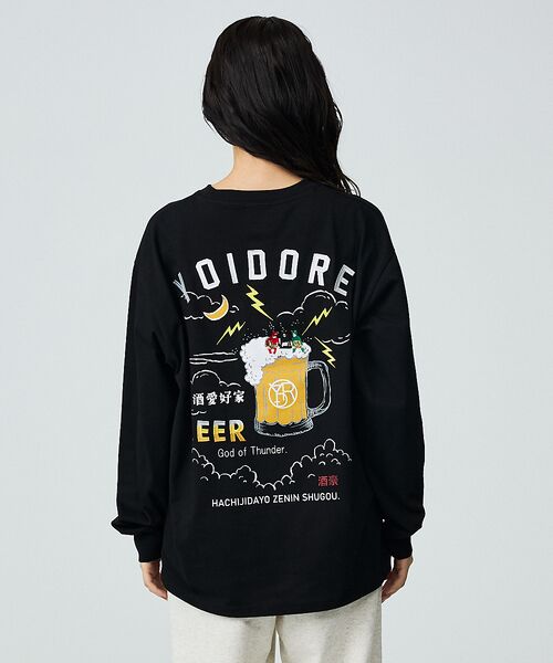ABAHOUSE / アバハウス Tシャツ | 【YOIDORE / ヨイドレ】KAMINARISAMA / 雷様 刺繍ロングT | 詳細12