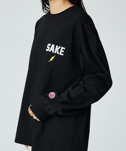 ABAHOUSE / アバハウス Tシャツ | 【YOIDORE / ヨイドレ】KAMINARISAMA / 雷様 刺繍ロングT | 詳細13