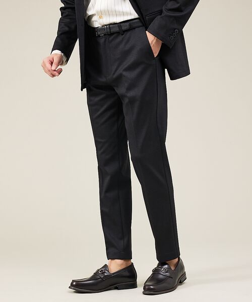 ABAHOUSE/アバハウス 【新型/セットアップ対応】ポンチ イージースラックス / 4WAYストレッチ / ブラック 48