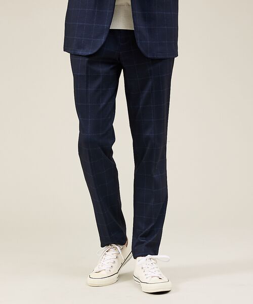 ABAHOUSE/アバハウス 【新型/セットアップ対応】ポンチ イージースラックス / 4WAYストレッチ / ブルー系その他1 44 ABAHOUSE/アバハウス 【新型/セットアップ対応】ポンチ イージースラックス / 4WAYストレッチ / ブルー系その他1 44