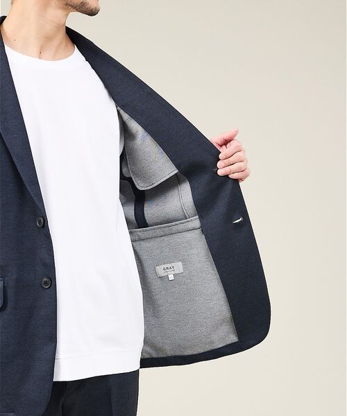 ABAHOUSE / アバハウス テーラードジャケット | 【新型/上下2点セット】ポンチ セットアップ/スーツ ジャケット&スラックス | 詳細11