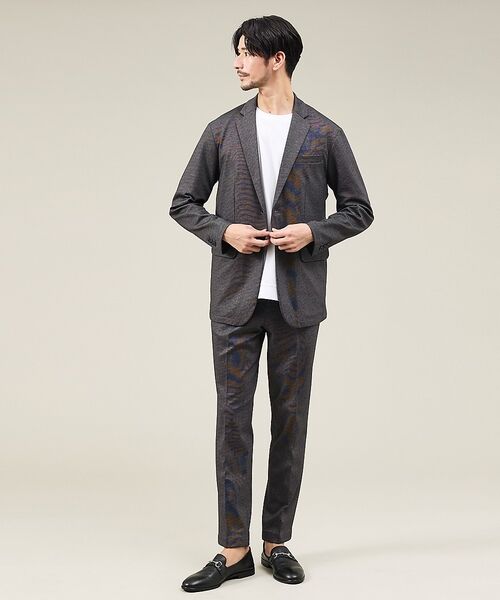 ABAHOUSE / アバハウス テーラードジャケット | 【新型/上下2点セット】ポンチ セットアップ/スーツ ジャケット&スラックス | 詳細3