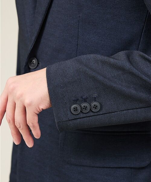 ABAHOUSE / アバハウス テーラードジャケット | 【新型/上下2点セット】ポンチ セットアップ/スーツ ジャケット&スラックス | 詳細8