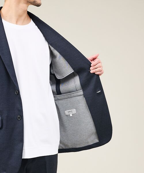 ABAHOUSE / アバハウス テーラードジャケット | 【新型/上下2点セット】ポンチ セットアップ/スーツ ジャケット&スラックス | 詳細12