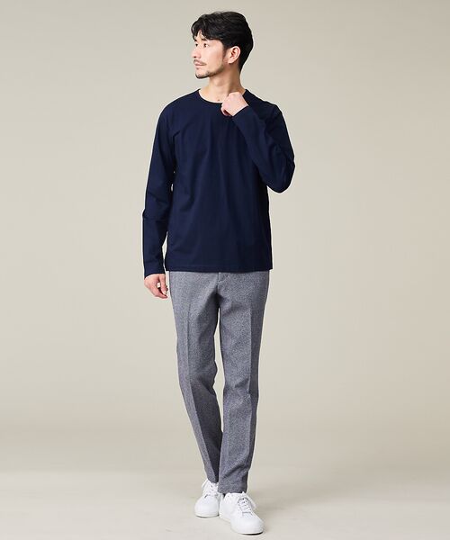 ABAHOUSE / アバハウス スラックス・ドレスパンツ | 【セットアップ対応】ヘリンボーン ジャガード ニットスラックス | 詳細3