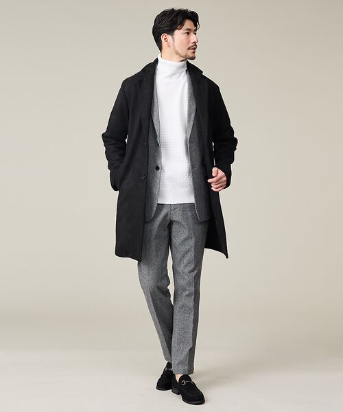 ABAHOUSE / アバハウス スラックス・ドレスパンツ | 【セットアップ対応】ヘリンボーン ジャガード ニットスラックス | 詳細6