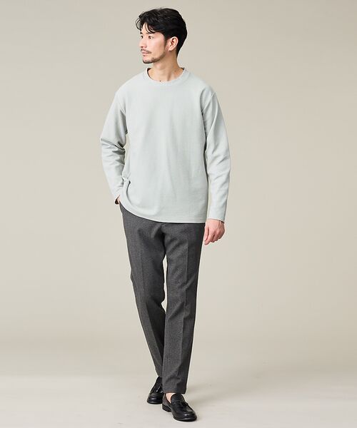 ABAHOUSE / アバハウス スラックス・ドレスパンツ | 【セットアップ対応】ヘリンボーン ジャガード ニットスラックス | 詳細20