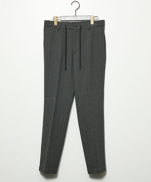 ABAHOUSE/アバハウス 【セットアップ対応】ヘリンボーン ジャガード ニットスラックス【予約】 ブラック 44