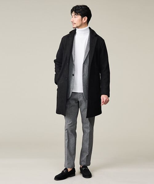 ABAHOUSE / アバハウス テーラードジャケット | 【セットアップ対応】ヘリンボーン ジャガード ニットジャケット | 詳細5