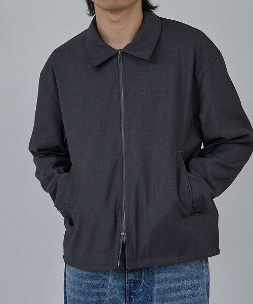 ABAHOUSE / アバハウス ブルゾン | 【AH ABAHOUSE】クロップド ダブルジップアップブルゾン | 詳細2