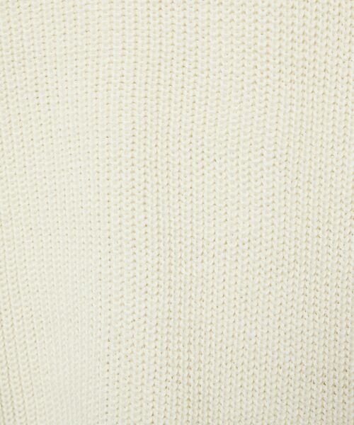 ABAHOUSE / アバハウス ニット・セーター | 【AH ABAHOUSE】畦編み ダメージ クルーネックニット プルオーバー | 詳細1