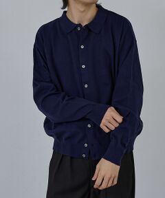 ABAHOUSE / アバハウス ニット・セーター | 【AH ABAHOUSE】カシミヤタッチ ニットシャツカーディガン