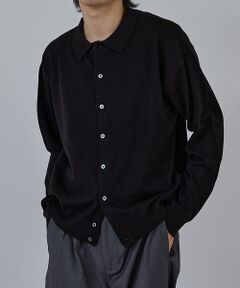 ABAHOUSE / アバハウス ニット・セーター | 【AH ABAHOUSE】カシミヤタッチ ニットシャツカーディガン