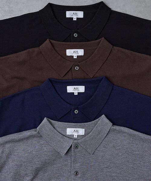 ABAHOUSE / アバハウス ニット・セーター | 【AH ABAHOUSE】カシミヤタッチ ニットシャツカーディガン | 詳細9