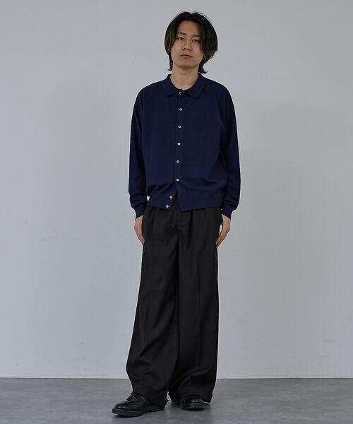 ABAHOUSE / アバハウス ニット・セーター | 【AH ABAHOUSE】カシミヤタッチ ニットシャツカーディガン | 詳細17