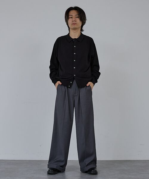 ABAHOUSE / アバハウス ニット・セーター | 【AH ABAHOUSE】カシミヤタッチ ニットシャツカーディガン | 詳細21