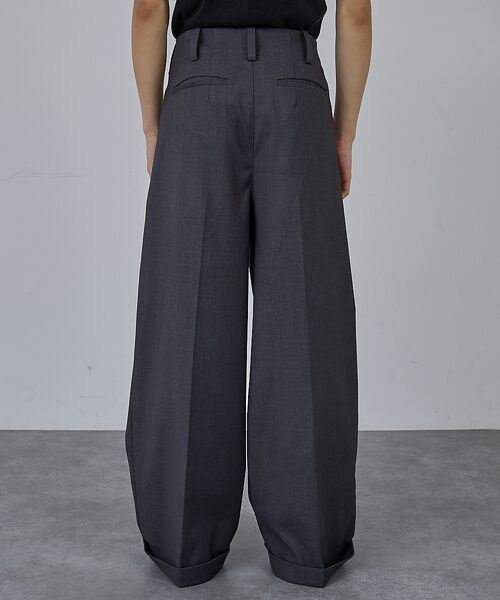 ABAHOUSE / アバハウス スラックス・ドレスパンツ | 【AH ABAHOUSE】2タック ワイドストレートスラックス / セットアップ | 詳細3