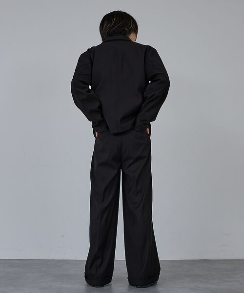 ABAHOUSE / アバハウス スラックス・ドレスパンツ | 【AH ABAHOUSE】2タック ワイドストレートスラックス / セットアップ | 詳細17