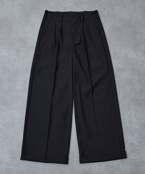 ABAHOUSE / アバハウス スラックス・ドレスパンツ | 【AH ABAHOUSE】2タック ワイドストレートスラックス / セットアップ | 詳細18