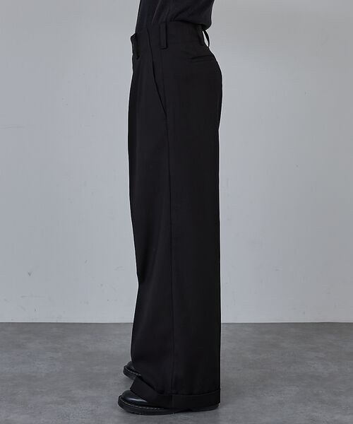 ABAHOUSE / アバハウス スラックス・ドレスパンツ | 【AH ABAHOUSE】2タック ワイドストレートスラックス / セットアップ | 詳細9
