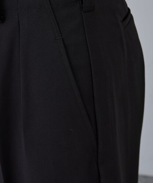 ABAHOUSE / アバハウス スラックス・ドレスパンツ | 【AH ABAHOUSE】2タック ワイドストレートスラックス / セットアップ | 詳細12