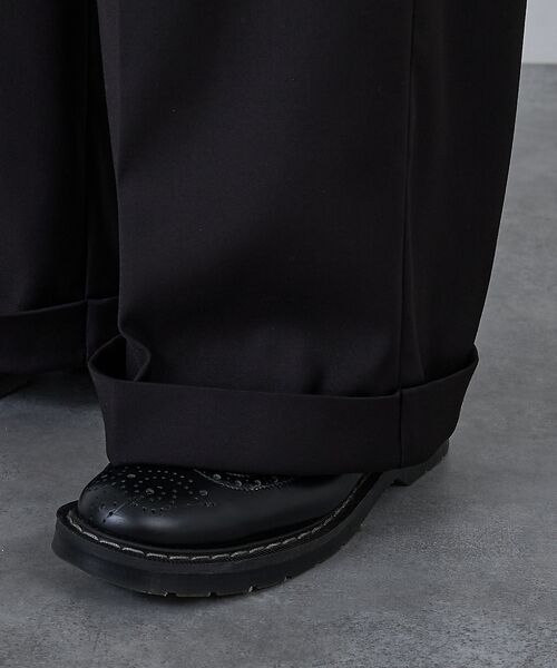 ABAHOUSE / アバハウス スラックス・ドレスパンツ | 【AH ABAHOUSE】2タック ワイドストレートスラックス / セットアップ | 詳細14