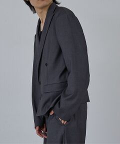 ABAHOUSE / アバハウス テーラードジャケット | 【AH ABAHOUSE】クロップド ダブルテーラードジャケット / セットアッ
