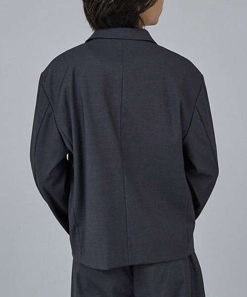 ABAHOUSE / アバハウス テーラードジャケット | 【AH ABAHOUSE】クロップド ダブルテーラードジャケット / セットアッ | 詳細3