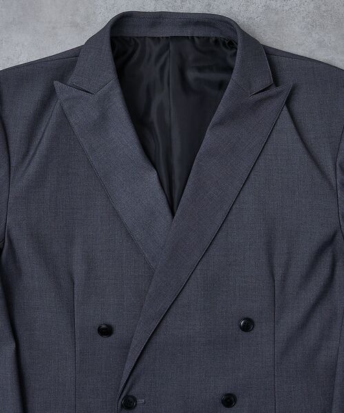 ABAHOUSE / アバハウス テーラードジャケット | 【AH ABAHOUSE】クロップド ダブルテーラードジャケット / セットアッ | 詳細7