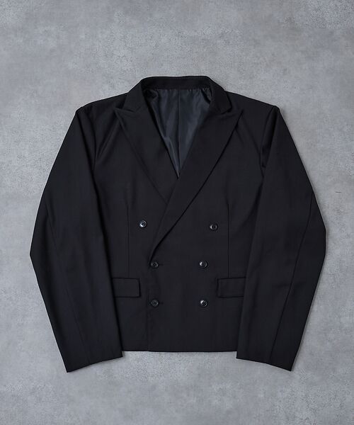 ABAHOUSE / アバハウス テーラードジャケット | 【AH ABAHOUSE】クロップド ダブルテーラードジャケット / セットアッ | 詳細16